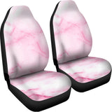 White Pink Marble Print Universal Fit Car Seat Covers 102422