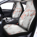White Rose Gold Marble Print Universal Fit Car Seat Covers 102422