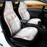 White Rose Gold Marble Print Universal Fit Car Seat Covers 102422