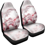White Ruby Marble Print Universal Fit Car Seat Covers 102422