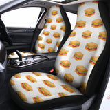 White Sandwiches Pattern Print Universal Fit Car Seat Covers 102422