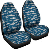 White Shark Pattern Print Universal Fit Car Seat Covers 102422