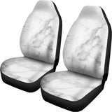 White Smoke Marble Print Universal Fit Car Seat Covers 102422