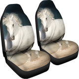 White Stallion Horse Print Universal Fit Car Seat Covers 102422