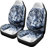 White Tiger Painting Print Universal Fit Car Seat Covers 102422