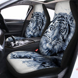 White Tiger Painting Print Universal Fit Car Seat Covers 102422