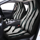 White Tiger Stripe Pattern Print Universal Fit Car Seat Covers 102422
