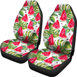 White Tropical Watermelon Pattern Print Universal Fit Car Seat Covers 102422