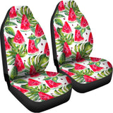 White Tropical Watermelon Pattern Print Universal Fit Car Seat Covers 102422