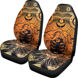 Wiccan Girl And Magical Moon Print Universal Fit Car Seat Covers 102422