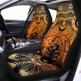 Wiccan Girl And Magical Moon Print Universal Fit Car Seat Covers 102422
