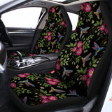Wild Flowers And Hummingbird Print Universal Fit Car Seat Covers 102422
