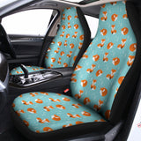 Winter Fox Pattern Print Universal Fit Car Seat Covers 102422
