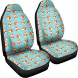 Winter Fox Pattern Print Universal Fit Car Seat Covers 102422