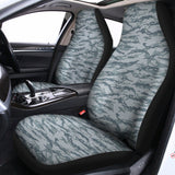 Winter Tiger Stripe Camo Pattern Print Universal Fit Car Seat Covers 102422