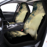 Wolf Howling At The Full Moon Print Universal Fit Car Seat Covers 102422