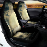 Wolf Howling At The Full Moon Print Universal Fit Car Seat Covers 102422