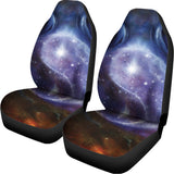 Woman Space Yin Yang Painting Print Universal Fit Car Seat Covers 102422