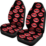Women's Lips Pattern Print Universal Fit Car Seat Covers 102422