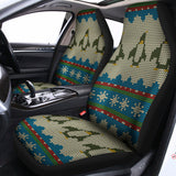 Xmas Penguin Pattern Print Universal Fit Car Seat Covers 102422