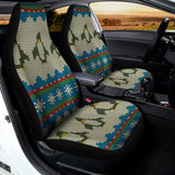 Xmas Penguin Pattern Print Universal Fit Car Seat Covers 102422