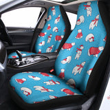Xmas Polar Bear Pattern Print Universal Fit Car Seat Covers 102422