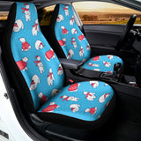 Xmas Polar Bear Pattern Print Universal Fit Car Seat Covers 102422