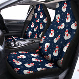 Xmas Snowman Pattern Print Universal Fit Car Seat Covers 102422