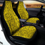 Yellow Banana Pattern Print Universal Fit Car Seat Covers 102422