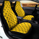 Yellow Bee Pattern Print Universal Fit Car Seat Covers 102422