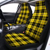 Yellow Black And Blue Tartan Print Universal Fit Car Seat Covers 102422