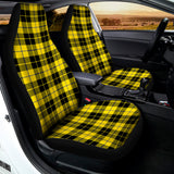 Yellow Black And Blue Tartan Print Universal Fit Car Seat Covers 102422
