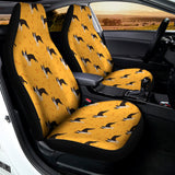 Yellow Boston Terrier Pattern Print Universal Fit Car Seat Covers 102422