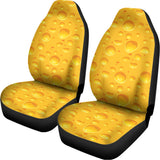 Yellow Cheese Print Universal Fit Car Seat Covers 102422