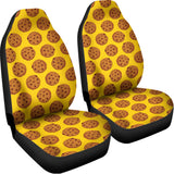 Yellow Cookie Pattern Print Universal Fit Car Seat Covers 102422