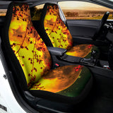 Yellow Full Moon Print Universal Fit Car Seat Covers 102422