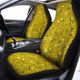 Yellow Geometric Banana Pattern Print Universal Fit Car Seat Covers 102422