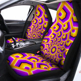 Yellow Hive Moving Optical Illusion Universal Fit Car Seat Covers 102422