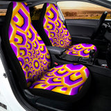 Yellow Hive Moving Optical Illusion Universal Fit Car Seat Covers 102422