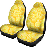 Yellow Lemon Pattern Print Universal Fit Car Seat Covers 102422