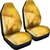 Yellow Pineapple Pieces Print Universal Fit Car Seat Covers 102422