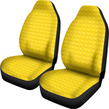 Yellow Plastic Building Blocks Print Universal Fit Car Seat Covers 102422