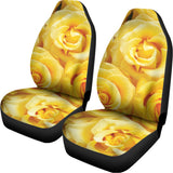 Yellow Rose Print Universal Fit Car Seat Covers 102422