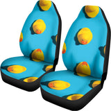 Yellow Rubber Ducks Print Universal Fit Car Seat Covers 102422