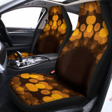 Yellow Spot Kaleidoscope Print Universal Fit Car Seat Covers 102422