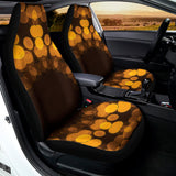 Yellow Spot Kaleidoscope Print Universal Fit Car Seat Covers 102422