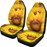 Yellow Sunflower Print Universal Fit Car Seat Covers 102422