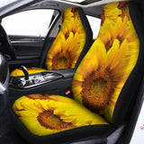 Yellow Sunflower Print Universal Fit Car Seat Covers 102422
