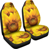 Yellow Sunflower Print Universal Fit Car Seat Covers 102422