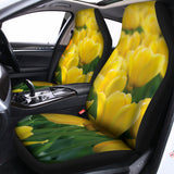 Yellow Tulip Print Universal Fit Car Seat Covers 102422